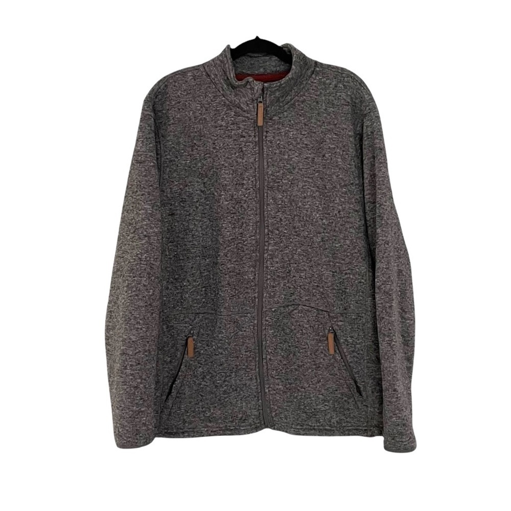 MOUNTAIN WAREHOUSE Mens Full-Zip Fleece Jacket Gray XXL